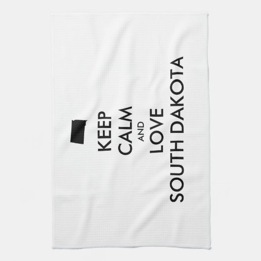  BEHOUD KALM EN VERLIES ZUID-DAKOTA THEEDOEK (Verticaal)
