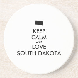  BEHOUD KALM EN VERLIES ZUID-DAKOTA ZANDSTEEN ONDERZETTER