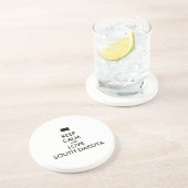  BEHOUD KALM EN VERLIES ZUID-DAKOTA ZANDSTEEN ONDERZETTER (Zijkant)