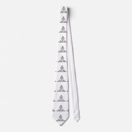 BEHOUD KALMTE EN SPEEL OP DE NYCKELHARPA STROPDAS (Voorkant)