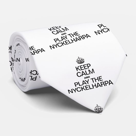 BEHOUD KALMTE EN SPEEL OP DE NYCKELHARPA STROPDAS (Opgerold)