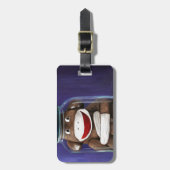 Behoud kindertijd met Sock Monkey Bagagelabel (Voorkant verticaal)