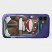 Behoud kindertijd met Sock Monkey Case-Mate iPhone Case (Achterkant (horizontaal))