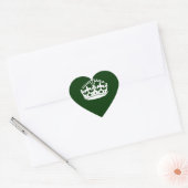 BEHOUD KROOMAAL OP bos Groen aanpast dit Hart Sticker (Envelop)