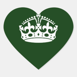 BEHOUD KROOMAAL OP bos Groen aanpast dit Hart Sticker