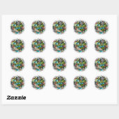 Behoud of ontwerp uw eigen ronde sticker (Vel)