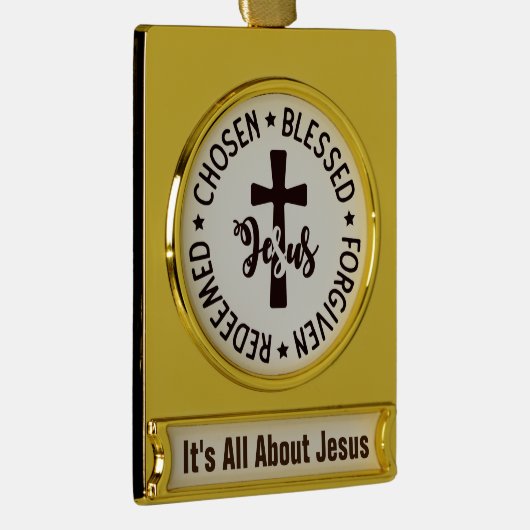 Behoud of ontwerp uw eigen verguld banner ornament (Rechts)