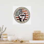 Behoud onze grondwet poster (Keuken)