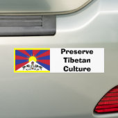 Behoud Tibetaanse cultuur Bumpersticker (Op auto)