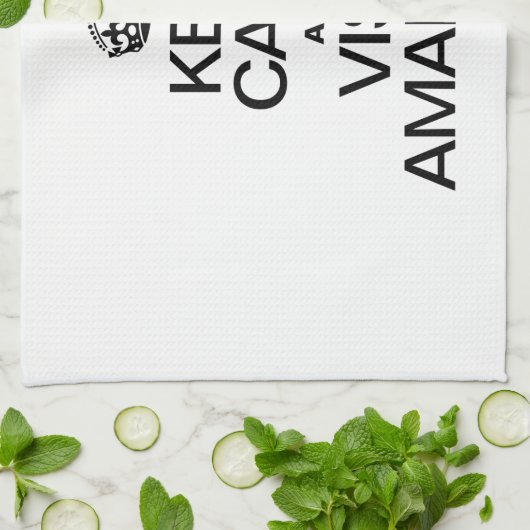 BEHOUD UW RUST EN BEZOEK AMARILLO THEEDOEK (Gevouwen)