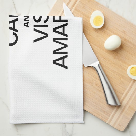 BEHOUD UW RUST EN BEZOEK AMARILLO THEEDOEK (Quarter Fold)