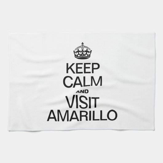 BEHOUD UW RUST EN BEZOEK AMARILLO THEEDOEK (Horizontaal)