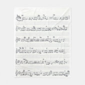 Behoud van de beloofde Muzieknoten op de zgn. Fleece Deken (Voorkant)