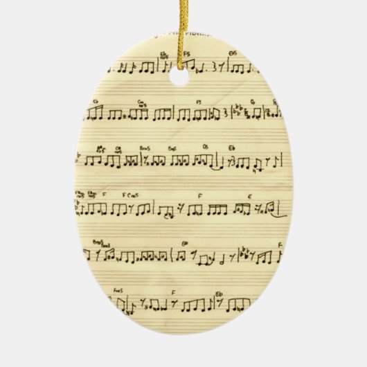 Behoud van de beloofde zgn. muziekvocale muziek keramisch ornament (Voorkant)