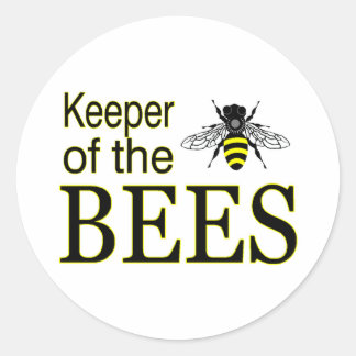 BEHOUD VAN DE BIJEN RONDE STICKER