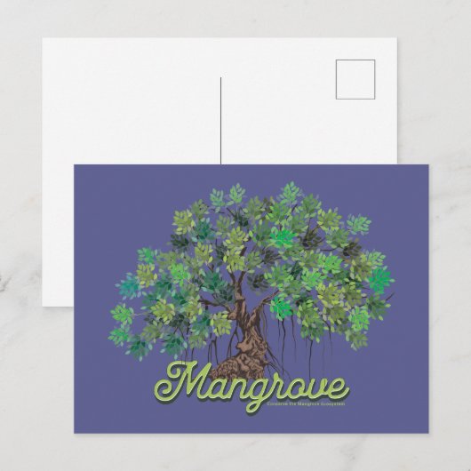 Behoud van de mangrove briefkaart (Voorkant / Achterkant)