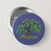 Behoud van de mangrove ronde button 7,6 cm (Voorkant /achterkant)