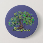 Behoud van de mangrove ronde button 7,6 cm (Voorkant)