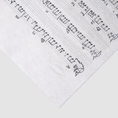 Behoud van de Muzieknoten op de promise Song Tissuepapier (Detail)