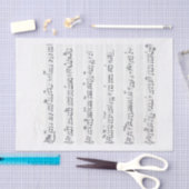 Behoud van de Muzieknoten op de promise Song Tissuepapier (Craft)