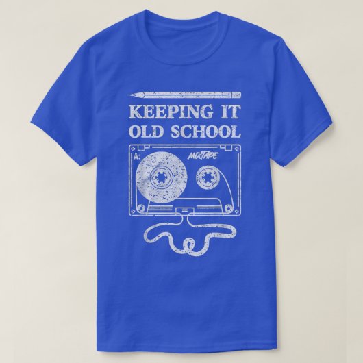 Behoud van de Oude School - Cassettebandje Retro 8 T-shirt (Design voorkant)