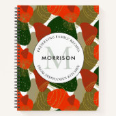 Behoud van familierecepten Abstract vakantierecept Notitieboek (Voorkant)