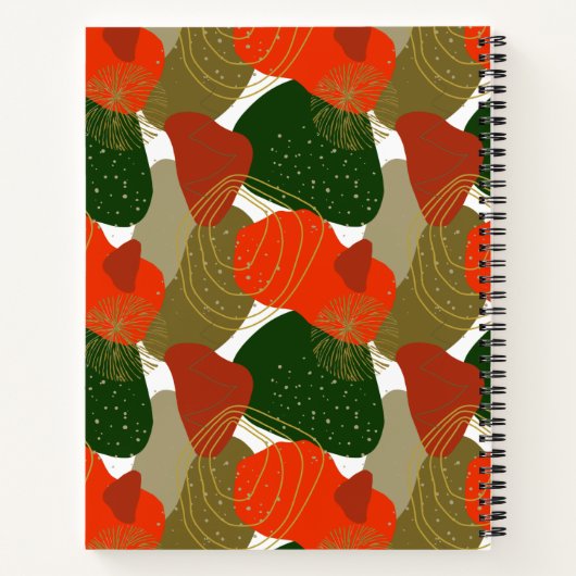 Behoud van familierecepten Abstract vakantierecept Notitieboek (Achterkant)