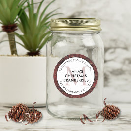 Behoud van familierecepten Bourgondische Kerstmis Ronde Sticker