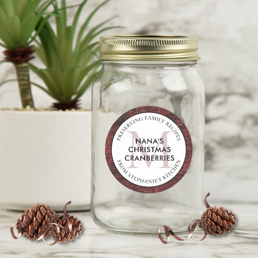 Behoud van familierecepten Bourgondische Kerstmis Ronde Sticker