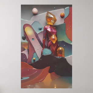 Behoud van haar waardigheid - Ken Gage Art Poster