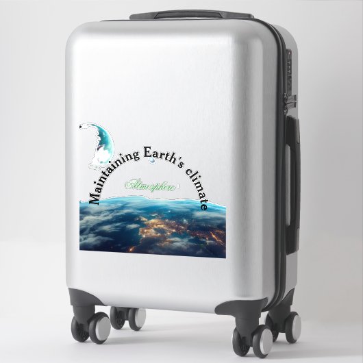 behoud van het klimaat op aarde sticker (Koffer)
