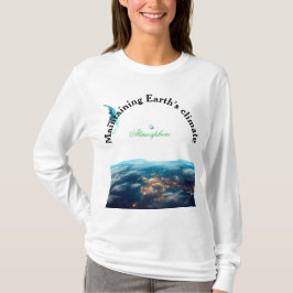 behoud van het klimaat op aarde t-shirt