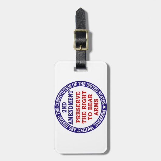Behoud van het recht op Beer ( 2e amendement ) Bagagelabel (Voorkant verticaal)