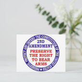 Behoud van het recht op Beer ( tweede amendement ) Briefkaart (Staand voorkant)