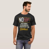 Behoud van natuurlijke hulpbronnen Hoofdstudent T-shirt (Voorkant volledig)
