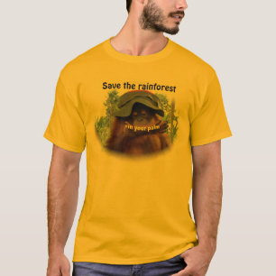 Behoud van palmolie regenwoud Orangutan T-shirt