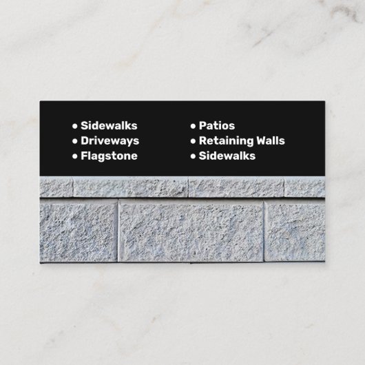 Behoud van Wall Company Visitekaartje (Achterkant)