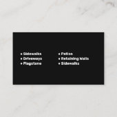 Behoud van Wall Company Visitekaartje (Achterkant)