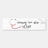 Behoud ze tot 6:45 bumpersticker (Voorkant)