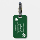 Behouden en beschermd door een Duitse herder Bagagelabel (Achterkant verticaal)