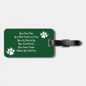 Behouden en beschermd door een Duitse herder Bagagelabel (Achterkant horizontaal)