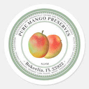 Behoudt Label  USDA Mango Illustratie
