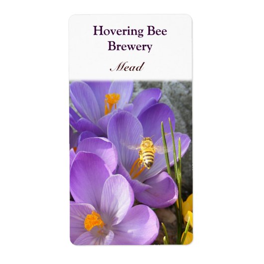 Behovering Bee ~ Mead Wine Label (Voorkant)