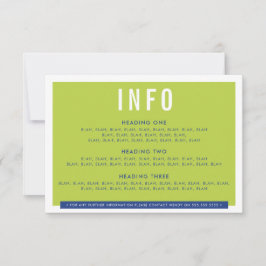 BEHUIZING DETAIL fun bold block limoen koninklijk  RSVP Kaartje