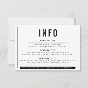 BEHUIZING DETAIL fun bold block zwart wit mono RSVP Kaartje