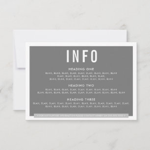 BEHUIZING DETAIL leuk vet blok modern grijs RSVP Kaartje