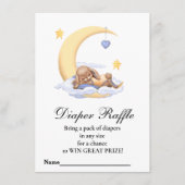 Behuizing Kaart Baby shower Luier Raffle. (Voorkant)