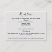 Behuizing Kaart Grijs bruiloft receptie (Voorkant)