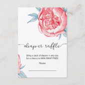 Behuizing Kaart luier loterij voor baby shower. (Voorkant)