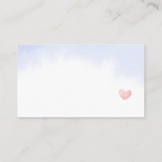 Behuizing Kaart "luier loterij" voor baby shower. (Achterkant)